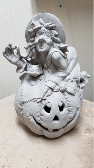 Winnie Witch 7 Ceramic Bisque - Ready To Paint Craft Ceramic For DIY Painting